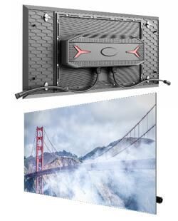 OFM Series Sab nraum zoov Lub Teeb Nyhav Thiab Slim Pem Hauv Ntej Kev Pabcuam 2ftx1ft IP68 Modular Led Vaj Huam Sib Luag Nrog Ultra High Brightness Support Led Cube Rau Sab Nraud Digital Phab Ntsa